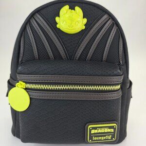 Loungefly DreamWorks How To Train Your Dragon Night Fury Mini Backpack